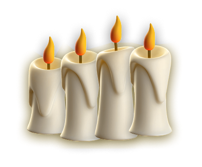 Christmas candles
